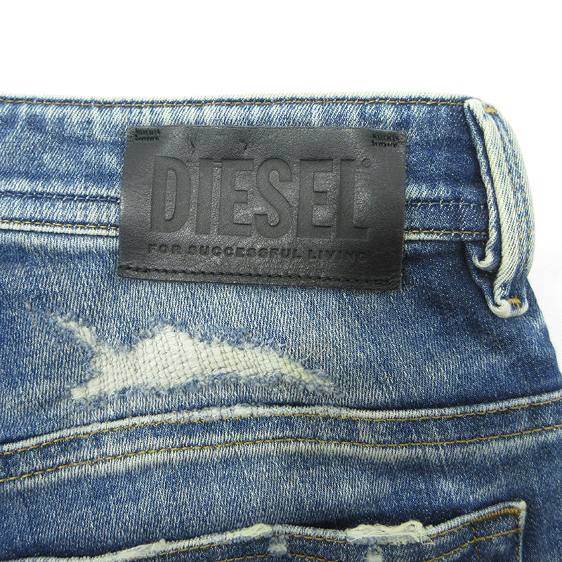 DIESEL | ディーゼル THOMMER-T USED加工ジップフライデニムパンツ ダメージ加工 ジョグジーンズ デニムパンツ ブルー サイズ：29【三重本店】