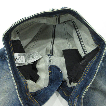 DIESEL | ディーゼル THOMMER-T USED加工ジップフライデニムパンツ ダメージ加工 ジョグジーンズ デニムパンツ ブルー サイズ：29【三重本店】