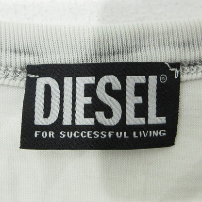 DIESEL | ディーゼル T-DIEGOR-E6 ロゴプリント半袖Tシャツ 半袖Ｔシャツ A06534 ホワイト×グレー サイズ：XL【三重本店】