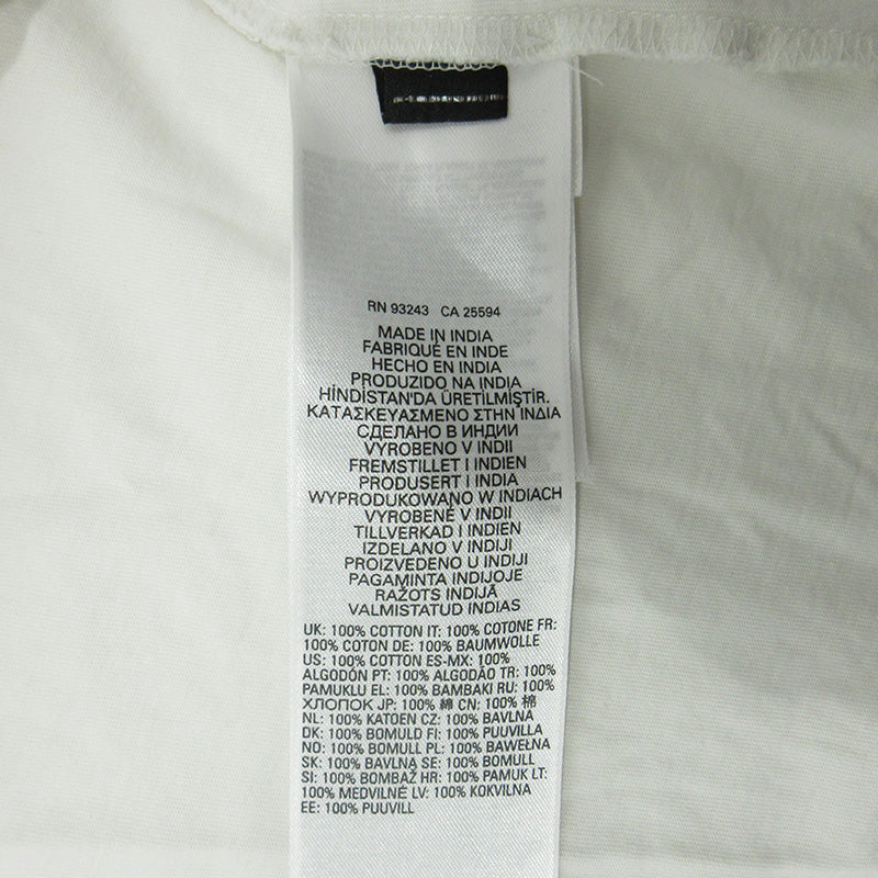 DIESEL | ディーゼル T-DIEGOR-E6 ロゴプリント半袖Tシャツ 半袖Ｔシャツ A06534 ホワイト×グレー サイズ：XL【三重本店】