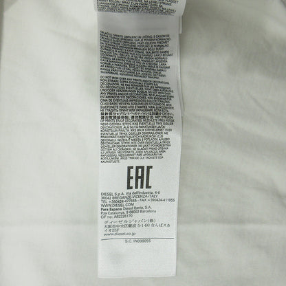 DIESEL | ディーゼル T-DIEGOR-E6 ロゴプリント半袖Tシャツ 半袖Ｔシャツ A06534 ホワイト×グレー サイズ：XL【三重本店】