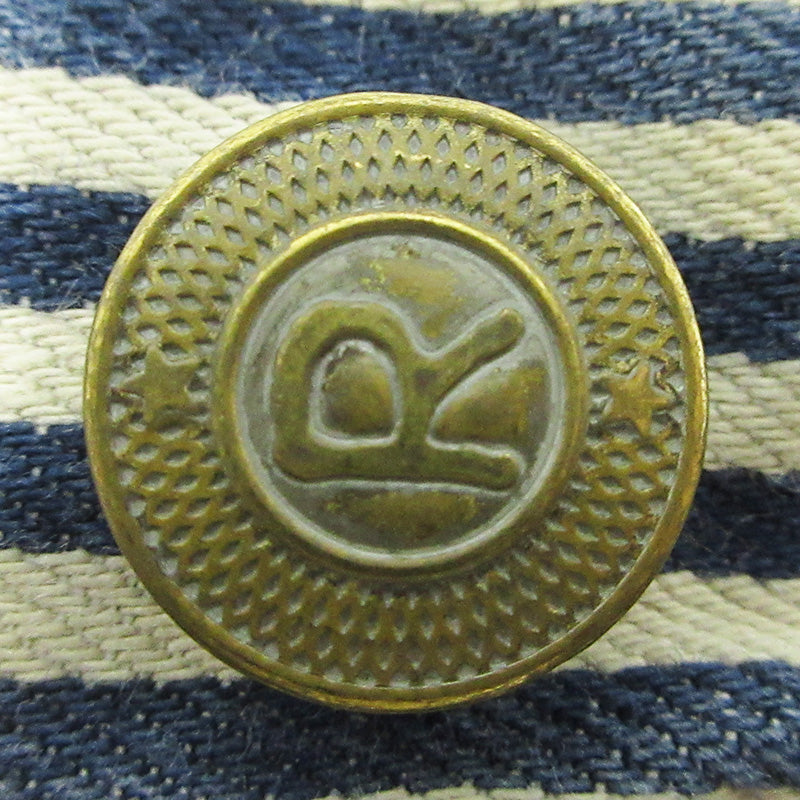 45rpm | ４５アールピーエム モンプデニムのペインタースカート USED加工 色褪せ加工 総柄 ヒッコリー柄 ストライプ柄 スカート 50340022 ホワイト系×ネイビー アイボリー サイズ：2【三重本店】