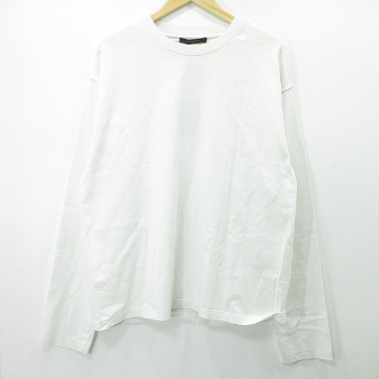 LOUIS VUITTON | ルイ・ヴィトン インサイドアウト ロゴワッペン長袖Tシャツ 長袖Ｔシャツ RM191 JYN HGY88W ホワイト サイズ：XL【三重本店】