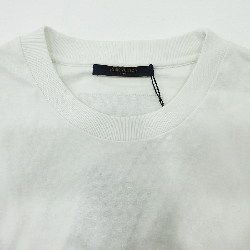 LOUIS VUITTON | ルイ・ヴィトン インサイドアウト ロゴワッペン長袖Tシャツ 長袖Ｔシャツ RM191 JYN HGY88W ホワイト サイズ：XL【三重本店】