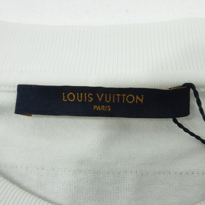 LOUIS VUITTON | ルイ・ヴィトン インサイドアウト ロゴワッペン長袖Tシャツ 長袖Ｔシャツ RM191 JYN HGY88W ホワイト サイズ：XL【三重本店】
