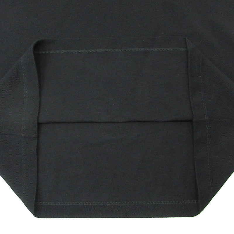 VERSACE | ヴェルサーチ Barocco Print Short Sleeve Polo Shirt バロックプリントロゴ刺繍半袖ポロシャツ ポロシャツ 1012260 1A10242 ブラック サイズ：S【三重本店】