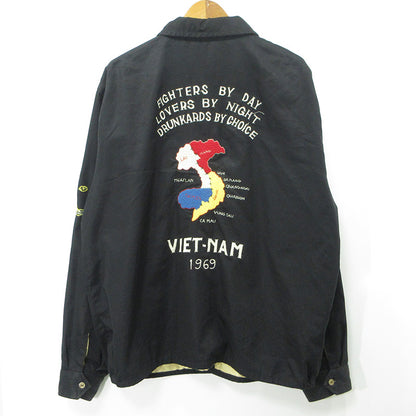 TAILOR TOYO(東洋エンタープライズ) | テイラートウヨウテイラートーヨー 1960'S VIETNAM MAPスーベニアジャケット ベトジャン 総刺繍 龍虎 スーベニアジャケット TT15684 ブラック サイズ：XXL【三重本店】