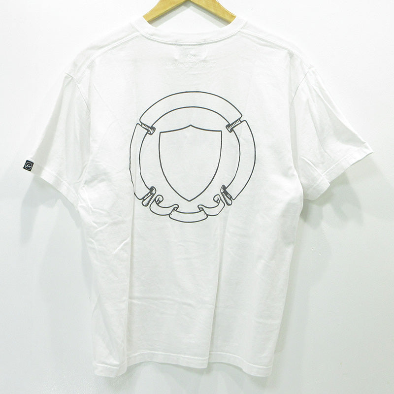 FRAGMENT | フラグメント UNIVERSITY ユニバーシティ ロゴプリント半袖Tシャツ 半袖Ｔシャツ FRGMT-T4 ホワイト サイズ：L【三重本店】