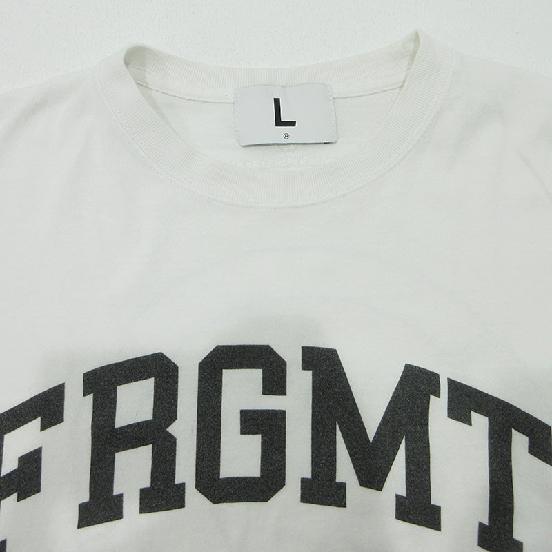 FRAGMENT | フラグメント UNIVERSITY ユニバーシティ ロゴプリント半袖Tシャツ 半袖Ｔシャツ FRGMT-T4 ホワイト サイズ：L【三重本店】