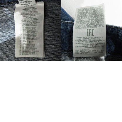 DIESEL | ディーゼル D-EARUE USED加工ジップフライフレアデニムパンツ ダメージ加工 切替え パッチワーク デニムパンツ 009NP ブルー サイズ：27【三重本店】