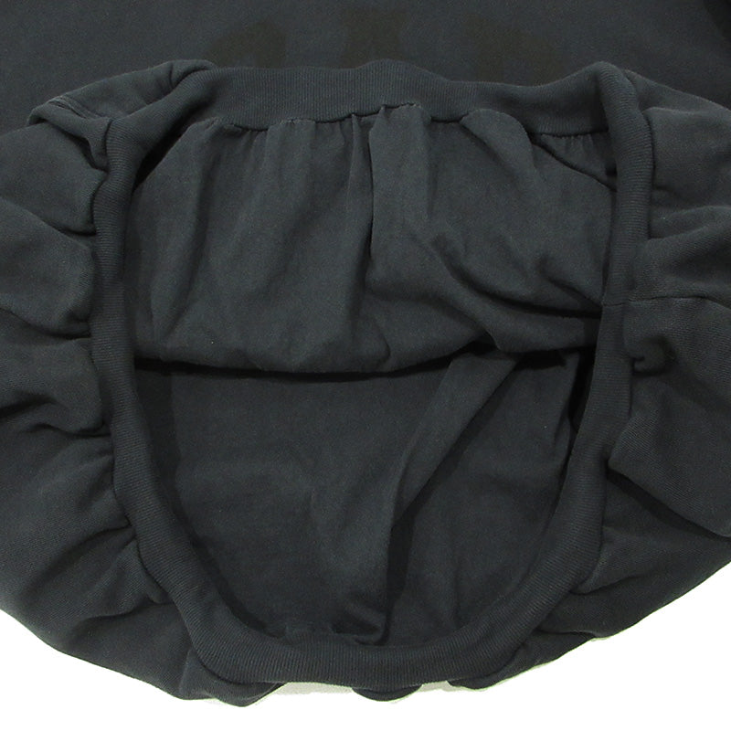 YEEZY | イージー × GAP × BALENCIAGA バレンシアガ DOVE HOODIE バックプリント長袖パーカー 鳩 パーカー 472996-00 ブラック(WASHED BLACK) サイズ：XL【三重本店】