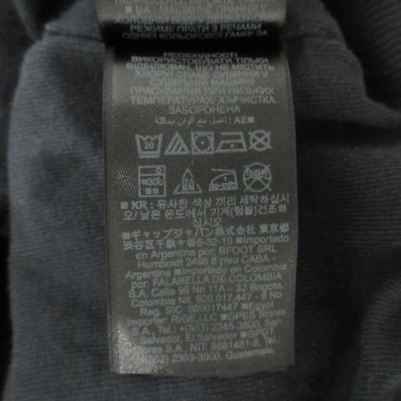 YEEZY | イージー × GAP × BALENCIAGA バレンシアガ DOVE HOODIE バックプリント長袖パーカー 鳩 パーカー 472996-00 ブラック(WASHED BLACK) サイズ：XL【三重本店】