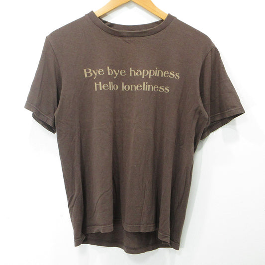 NUMBER(N)INE | ナンバーナイン ジョージ期 ロゴプリント半袖Tシャツ 半袖Ｔシャツ ブラウン サイズ：3【三重本店】