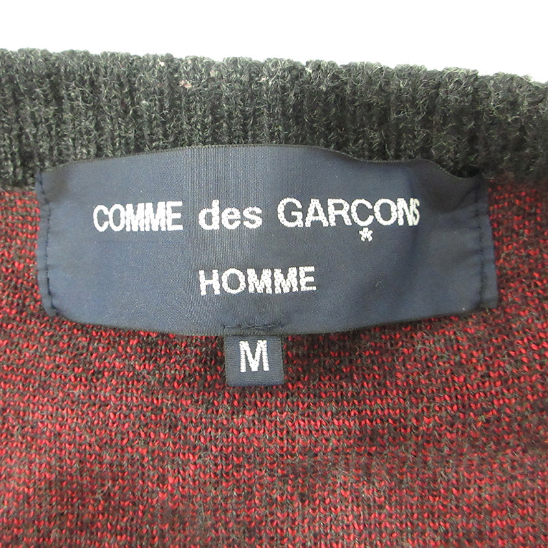 COMME des GARCONS HOMME | コムデギャルソンオム C.G.D.H. back logo zip cardigan バックロゴジップ長袖カーディガン 05AW カーディガン HP-N017 グレー サイズ：M【三重本店】