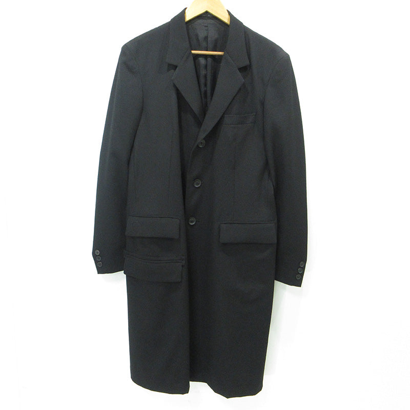 Yohji Yamamoto | ヨウジヤマモト REGULATION レギュレーション GABARDINE DOCTOR'S JACKET ギャバジンドクターズジャケット ウールコート その他アウター HO-J01-140 ブラック サイズ：2【三重本店】