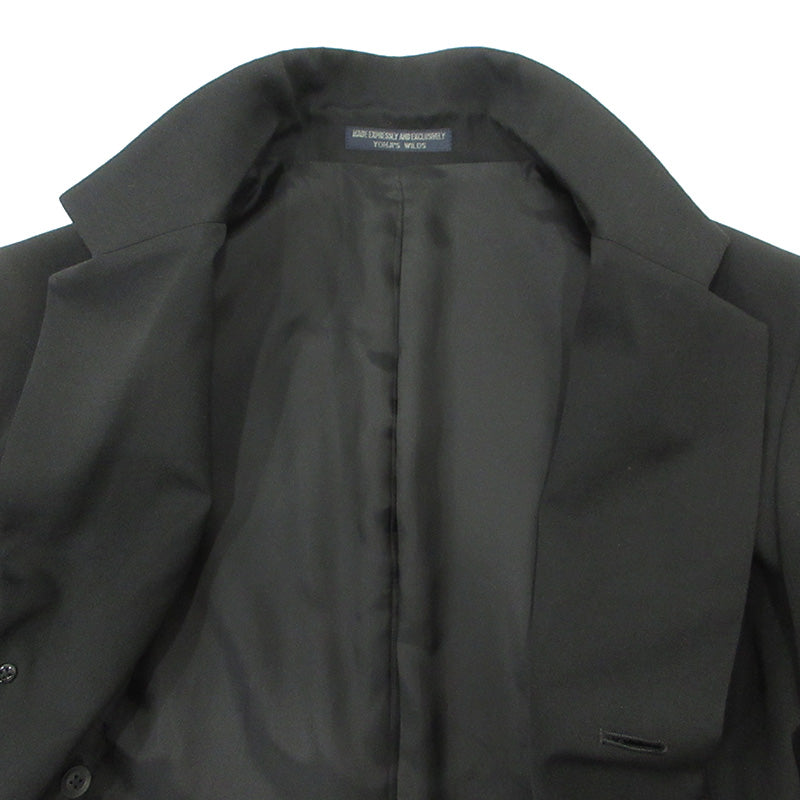 Yohji Yamamoto | ヨウジヤマモト REGULATION レギュレーション GABARDINE DOCTOR'S JACKET ギャバジンドクターズジャケット ウールコート その他アウター HO-J01-140 ブラック サイズ：2【三重本店】