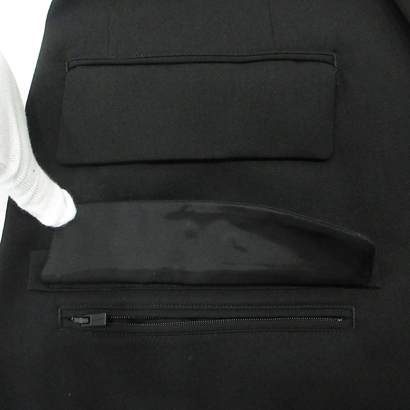 Yohji Yamamoto | ヨウジヤマモト REGULATION レギュレーション GABARDINE DOCTOR'S JACKET ギャバジンドクターズジャケット ウールコート その他アウター HO-J01-140 ブラック サイズ：2【三重本店】