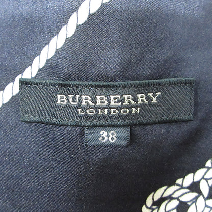 BURBERRY LONDON | バーバリーロンドン 総柄シルクスカート ロープ柄 スカート FXD10-103-32 ネイビー サイズ：38【三重本店】