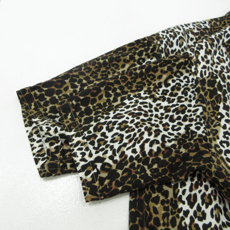 MINEDENIM | マインデニム LEOPARD S/S OPEN COLLAR SH 半袖シャツ 2206-5001-67-022 マルチカラー サイズ：2【三重本店】