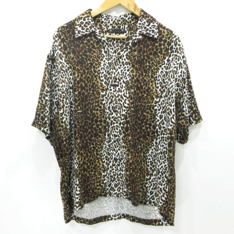 MINEDENIM | マインデニム LEOPARD S/S OPEN COLLAR SH 半袖シャツ 2206-5001-67-022 マルチカラー サイズ：2【三重本店】