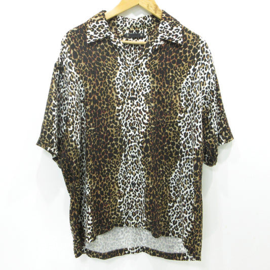 MINEDENIM | マインデニム LEOPARD S/S OPEN COLLAR SH 半袖シャツ 2206-5001-67-022 マルチカラー サイズ：2【三重本店】