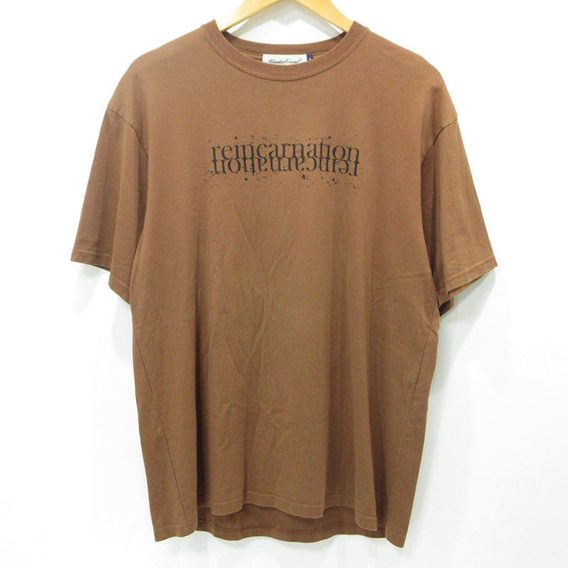 UNDERCOVER | アンダーカバー Play Hands半袖Tシャツ プレイハンド(プレイハンズ) ロゴプリント 半袖Ｔシャツ UC1E3804 ブラウン サイズ：2【三重本店】