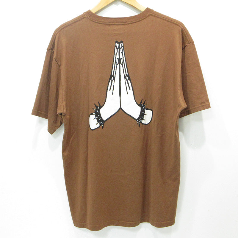 UNDERCOVER | アンダーカバー Play Hands半袖Tシャツ プレイハンド(プレイハンズ) ロゴプリント 半袖Ｔシャツ UC1E3804 ブラウン サイズ：2【三重本店】