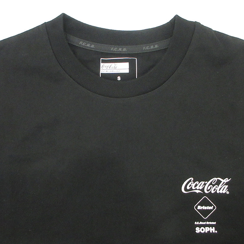 FCRB | エフシーアールビー × コカ・コーラ ロゴプリント半袖Tシャツ 半袖Ｔシャツ FCRB-260160 ブラック サイズ：S【三重本店】