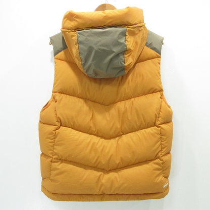 NANGA | ナンガ LITEFORCE DOWN VEST ライトフォースダウンベスト ロゴプリント 防水 ダウンベスト N2530-0B029A オレンジ サイズ：S【三重本店】