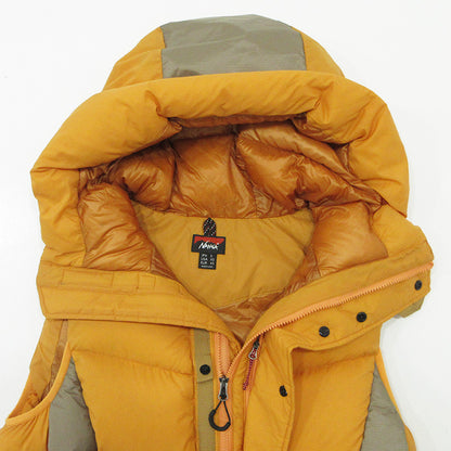 NANGA | ナンガ LITEFORCE DOWN VEST ライトフォースダウンベスト ロゴプリント 防水 ダウンベスト N2530-0B029A オレンジ サイズ：S【三重本店】