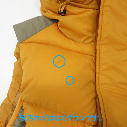 NANGA | ナンガ LITEFORCE DOWN VEST ライトフォースダウンベスト ロゴプリント 防水 ダウンベスト N2530-0B029A オレンジ サイズ：S【三重本店】