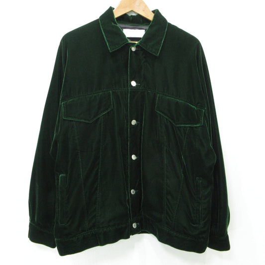 NEON SIGN | ネオンサイン Drop sleeve velvet Jacket その他アウター N1598 グリーン サイズ：48【三重本店】