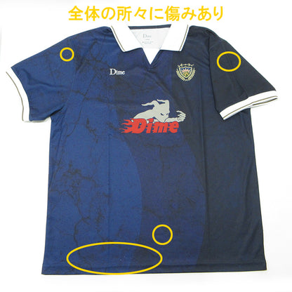 DIME | ダイム FINAL JERSEY ロゴ刺繍ゲームシャツ NOWTEC半袖ポロシャツ 半袖シャツ DIMESP24D27NVY ネイビー サイズ：L【三重本店】