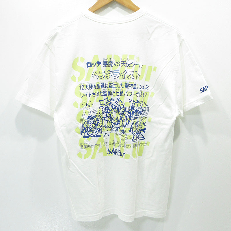 SAPEur | サプール × ビックリマン ヘラクライスト半袖Tシャツ 半袖Ｔシャツ ホワイト サイズ：M【三重本店】