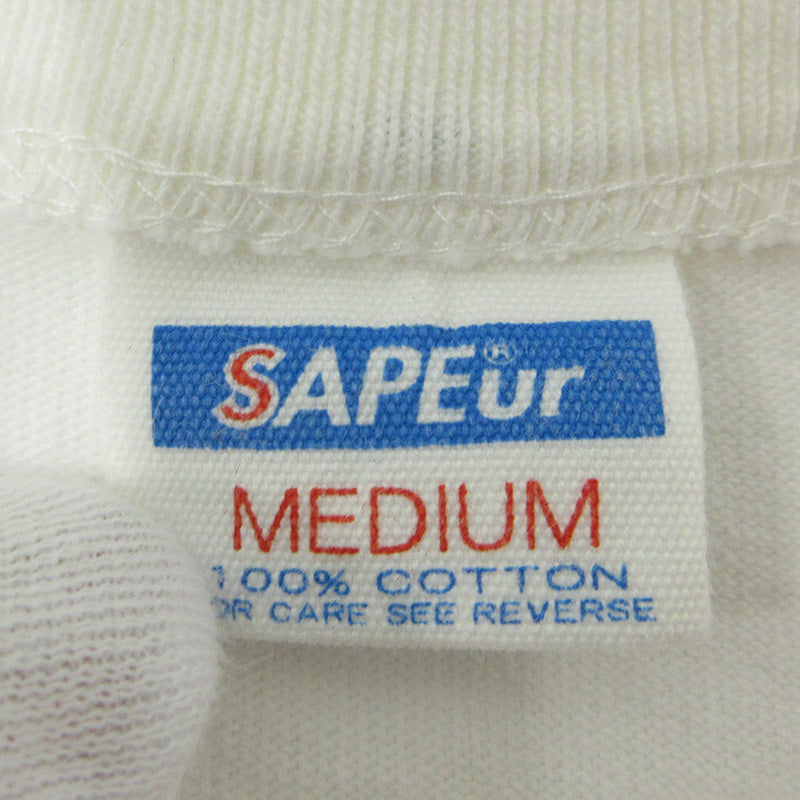 SAPEur | サプール × ビックリマン ヘラクライスト半袖Tシャツ 半袖Ｔシャツ ホワイト サイズ：M【三重本店】