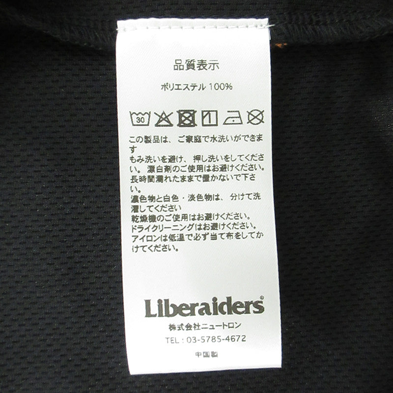 LIBERAIDERS | リベレイダース OG Logo Dry L/S Tee OGロゴドライ長袖Tシャツ POLYGIENE ポリジン生地 長袖Ｔシャツ ブラック サイズ：L【三重本店】