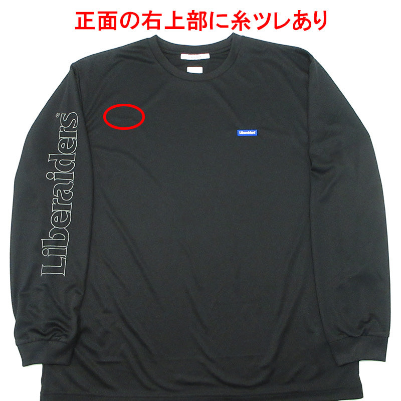 LIBERAIDERS | リベレイダース OG Logo Dry L/S Tee OGロゴドライ長袖Tシャツ POLYGIENE ポリジン生地 長袖Ｔシャツ ブラック サイズ：L【三重本店】