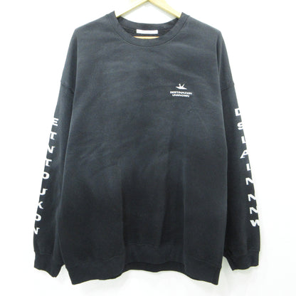 LIBERAIDERS | リベレイダース VINTAGE WASH CREWNECK スウェット ブラック サイズ：XL【三重本店】