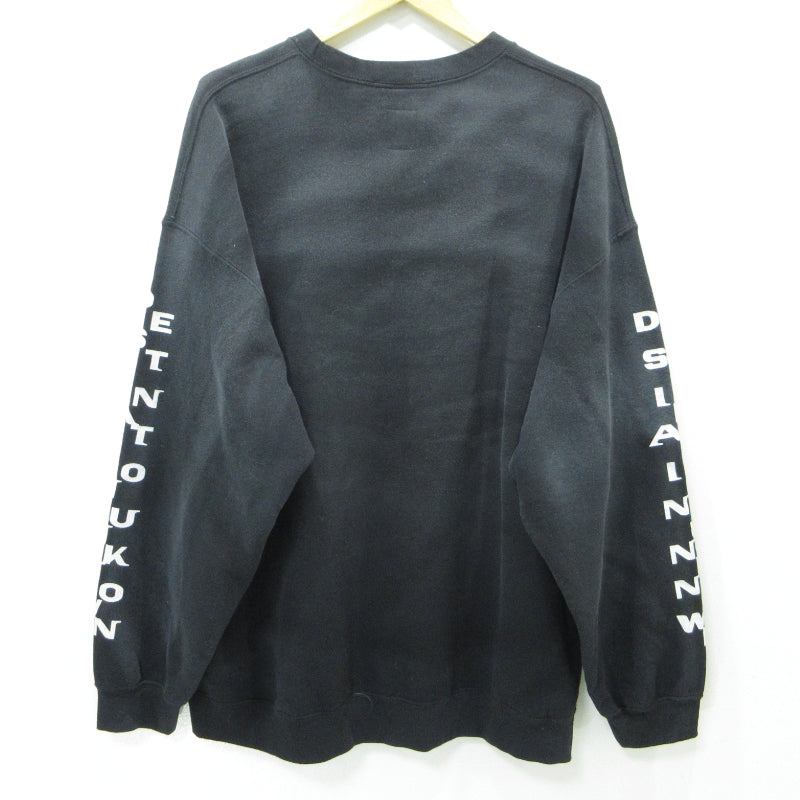 LIBERAIDERS | リベレイダース VINTAGE WASH CREWNECK スウェット ブラック サイズ：XL【三重本店】