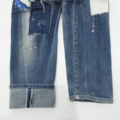 DSQUARED2 | ディースクエアード USED加工ボタンフライデニムパンツ ダメージ加工 デニムパンツ ブルー サイズ：46【三重本店】
