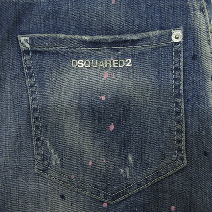 DSQUARED2 | ディースクエアード USED加工ボタンフライデニムパンツ ダメージ加工 デニムパンツ ブルー サイズ：46【三重本店】