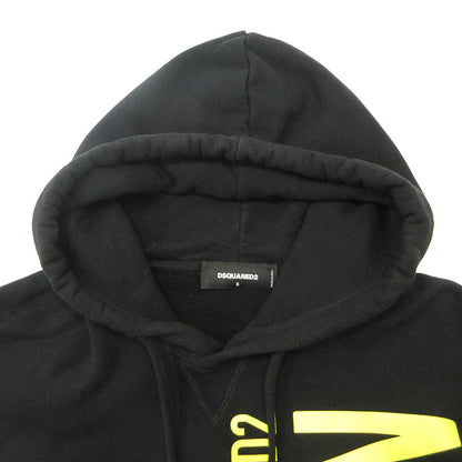 DSQUARED2 | ディースクエアード ICON HOODIE アイコンフーディ ロゴプリント長袖パーカー 裏起毛 パーカー S79GU0086 ブラック サイズ：S【三重本店】