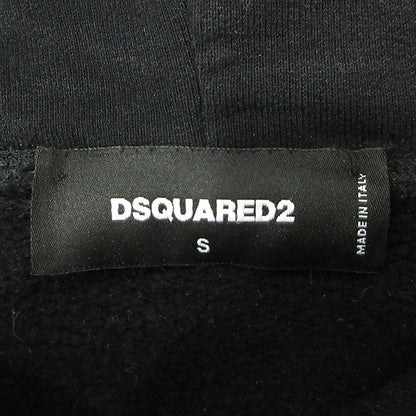 DSQUARED2 | ディースクエアード ICON HOODIE アイコンフーディ ロゴプリント長袖パーカー 裏起毛 パーカー S79GU0086 ブラック サイズ：S【三重本店】