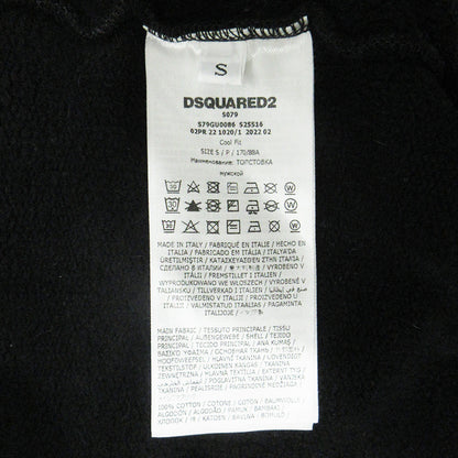 DSQUARED2 | ディースクエアード ICON HOODIE アイコンフーディ ロゴプリント長袖パーカー 裏起毛 パーカー S79GU0086 ブラック サイズ：S【三重本店】