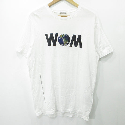 MONCLER | モンクレール GENIUS FRAGMENT Hiroshi Fujiwara ジーニアスフラグメント ロゴプリント半袖Tシャツ 半袖Ｔシャツ G209U8C00008 ホワイト サイズ：S【三重本店】
