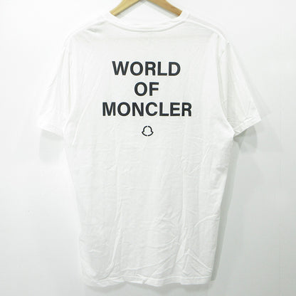 MONCLER | モンクレール GENIUS FRAGMENT Hiroshi Fujiwara ジーニアスフラグメント ロゴプリント半袖Tシャツ 半袖Ｔシャツ G209U8C00008 ホワイト サイズ：S【三重本店】