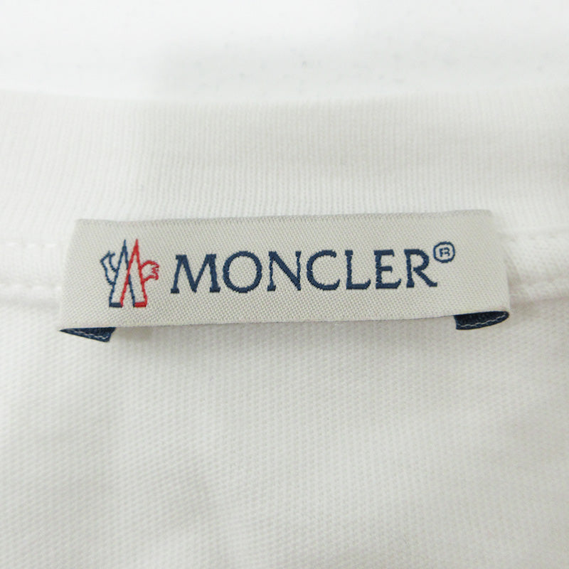 MONCLER | モンクレール GENIUS FRAGMENT Hiroshi Fujiwara ジーニアスフラグメント ロゴプリント半袖Tシャツ 半袖Ｔシャツ G209U8C00008 ホワイト サイズ：S【三重本店】