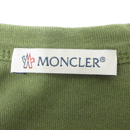 MONCLER | モンクレール ロゴ刺繍半袖Tシャツ パイル刺繍 サガラ刺繍 半袖Ｔシャツ F10918C72810 カーキグリーン サイズ：S【三重本店】
