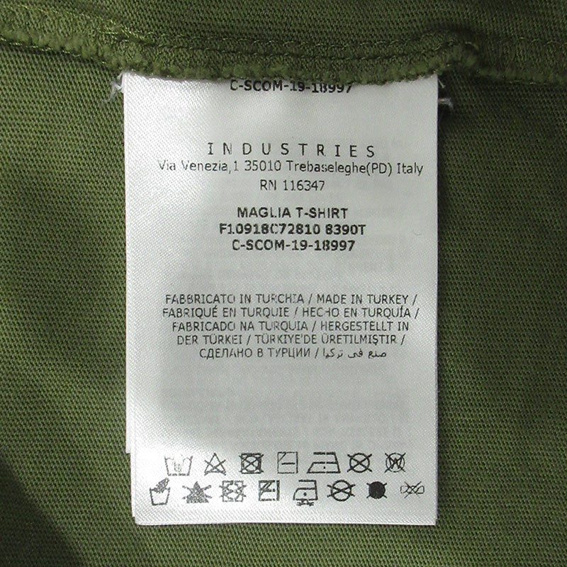 MONCLER | モンクレール ロゴ刺繍半袖Tシャツ パイル刺繍 サガラ刺繍 半袖Ｔシャツ F10918C72810 カーキグリーン サイズ：S【三重本店】