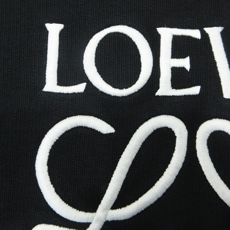 LOEWE | ロエベ アナグラム刺繍クルーネック長袖スウェットシャツ ロゴ刺繍 スウェット 1719909 ブラック サイズ：S【三重本店】